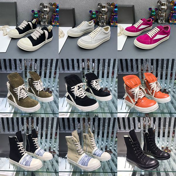 

rick original canvas shoes thick soles extra large shoes drk women's sports shoes owens men's sports shoes shdw lace-up women&#039, Black