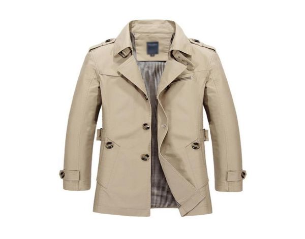 

men039s jackets trench jacket men fashion design veste homme formal spring winter suit coat solid cotton khaki m5xl windbreake9996363, Black;brown