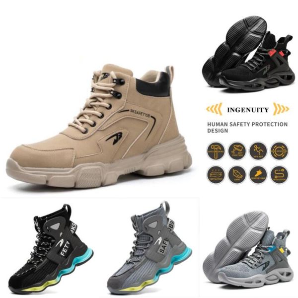 

mesh women sneakers breathable safety shoes women flat shoes lightweight casual shoes ladies lace-up deportivas mujer chaussures femme black, Black;brown