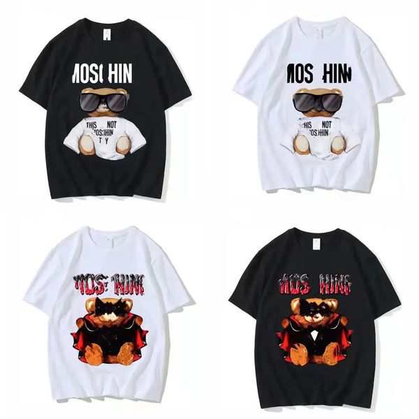 

designer men's t-shirts man woman luxury brand tees t shirt summer round neck short sleeves outdoor fashion leisure pure cotton letters, White;black