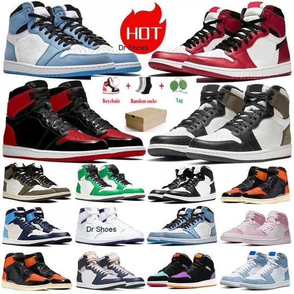 

og high basketball quality shoes 1s mens university blue royal patent bred jumpman ones womens dark mocha bordeaux men woman 1 sneakers