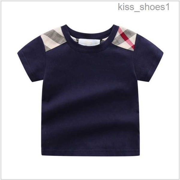 

great quality baby boys summer short sleeve t-shirts cotton kids tees children clothes boy t-shirt child shirt 2-7 years, Blue