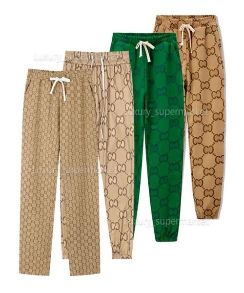 

fashion designer pants man woman embroidered full classic double g elastic drawstring harun leggings casual pants for lovers aaaaa6192539, Black;white