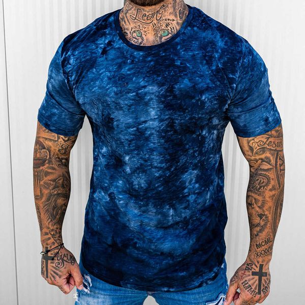 

men's t-shirt new men's graffiti 3d short sleeve t-shirt fashion make old print round neck t-shirt, White;black
