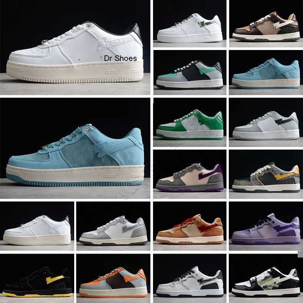 

casual shoes sneakers white green red black yellow sk8 men women a bapestas sta low abc camo stas 36-46