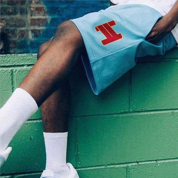 

men's shorts west coast fashion shorts ericemanuel ee shorts men's sports casual large hip hop short, White;black