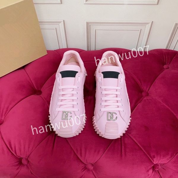 

casual shoes women designer travel leather fashion lady flat running trainers letters woman shoe platform men gym sneakers size, Black