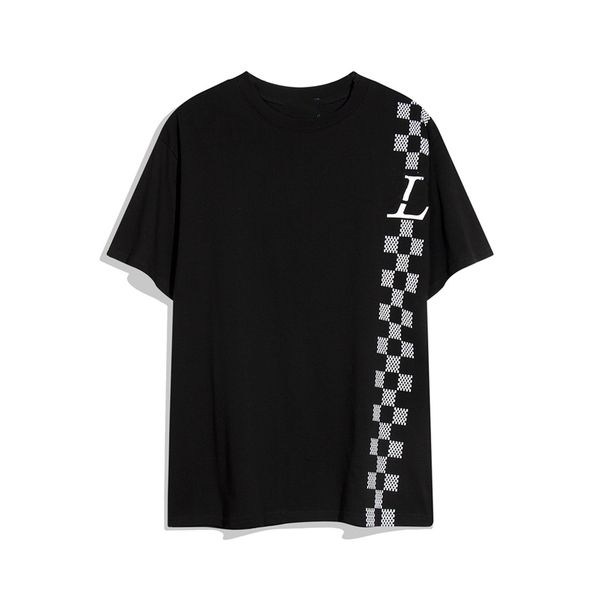

fashion men's t-shirt 2023 louiseity men's t-shirts retro decoration cotton soft anti-wrinkle letter printing casual couple short, White;black