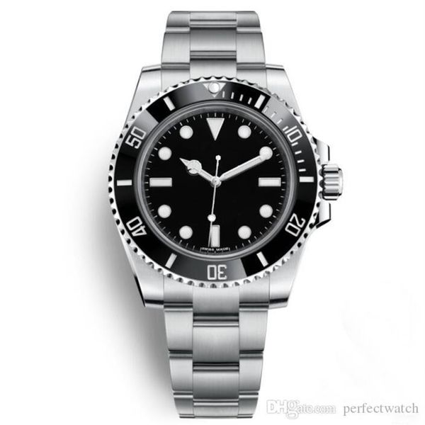 

watches mens automatic 116610 black watches original clasp ceramic bezel date stainless steel mens watches229k, Slivery;brown
