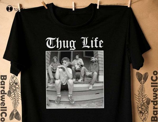 

mens tshirts thug life golden girls t cotton tee 230317, White;black