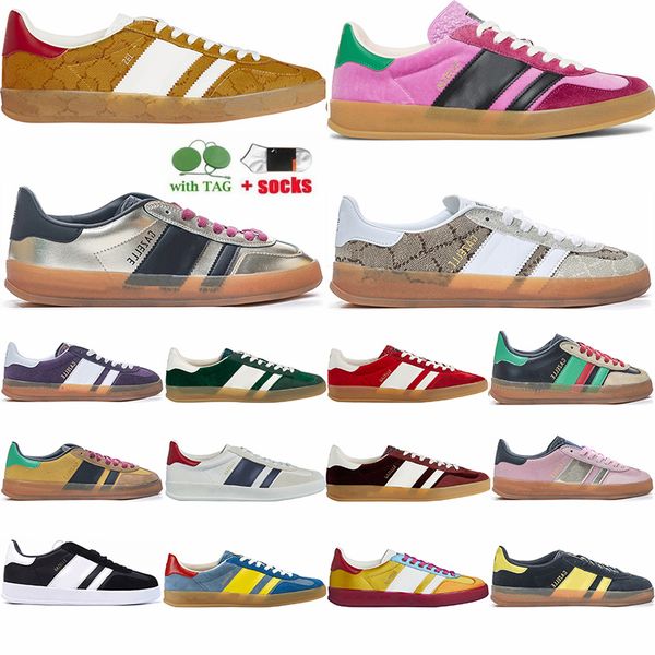 

basketball shoes casual gazelle designer for mens womens fashion luxurys flats sneakers dhgates footwear suede leather pink velvet white xad