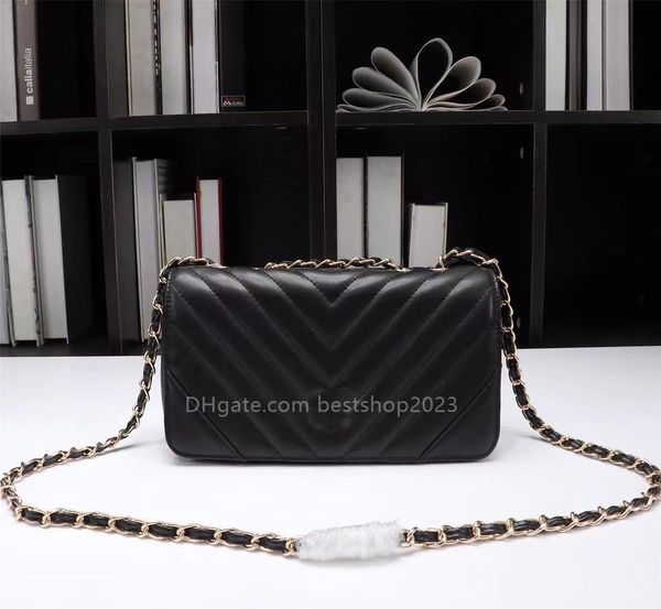 

fashion women's bag shoulder bag crossbody bag handbag chain bag striped banquet flap bag fashion street bucket bag black 24*24*7cm