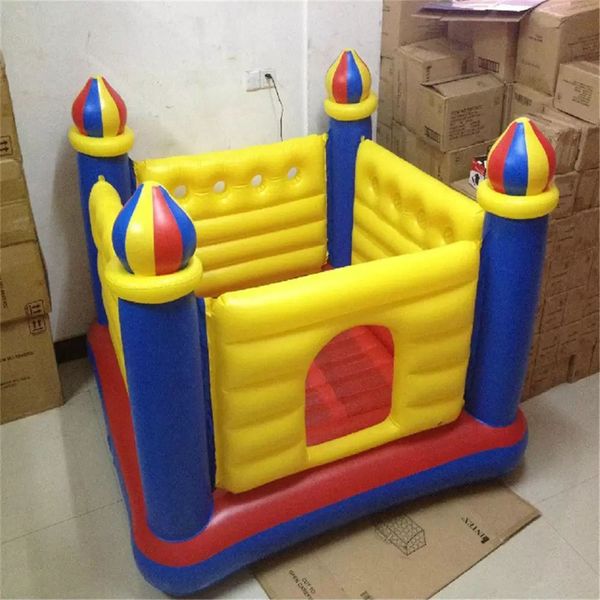 

sealed pvc mini jumper balloon castle hop indoor with air pump for kids home entertainments