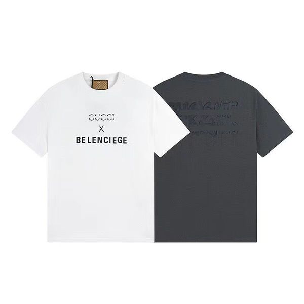 

summer t shirt mens womens designers t-shirts loose tees man casual shirt luxurys clothing streetwear shorts sleeve polos tshirts size s-4x, White;black