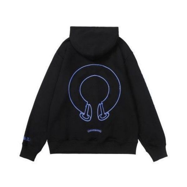 

men's hoodies & sweatshirts designer mens spring hoodie ch long sleeve loose coat hooded hoody men woman hip hop j189, Black