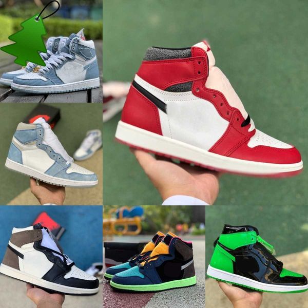 

chicago designer lost found basketball shoes jumpman 1 1s true turbo blue pine green gorge denim stage haze hyper royal bio hack banned