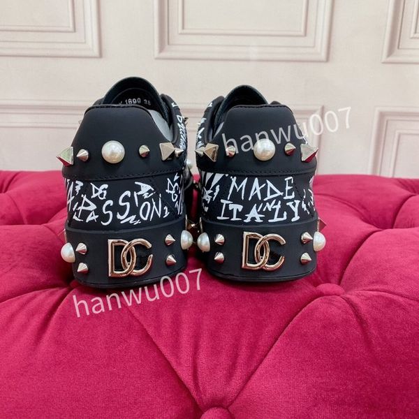 

new designer womans shoes lace up men fashion platform oversized sneakers white mens womens luxury casual shoes chaussures espadrilles2023, Black