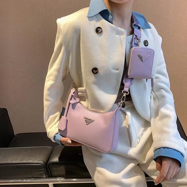 

advanced designer bag re-edition 2005 2000 nylon shoulder bag saffiano women triangle crossbody bags men chain prad handbag cleo fashion clu
