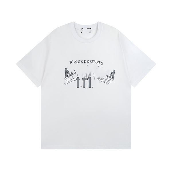 

men's t-shirt fashion men's t-shirts 2023 balencaigaity new cotton soft anti-wrinkle retro decorative printing letters casual stud, White;black