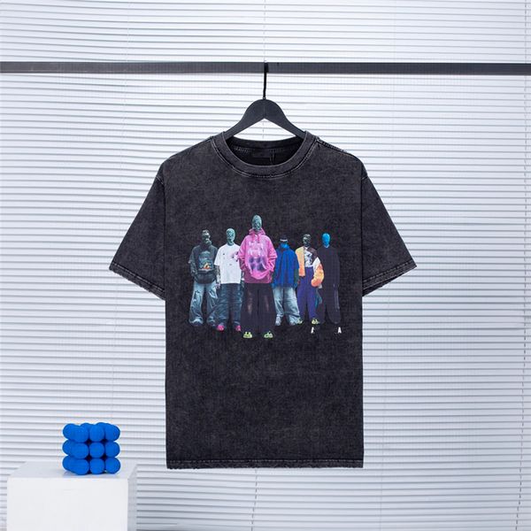 

fashion men's t-shirt luxury design2023 balencaigaity men's t-shirts retro decoration cotton soft anti-wrinkle letter printing cas, White;black