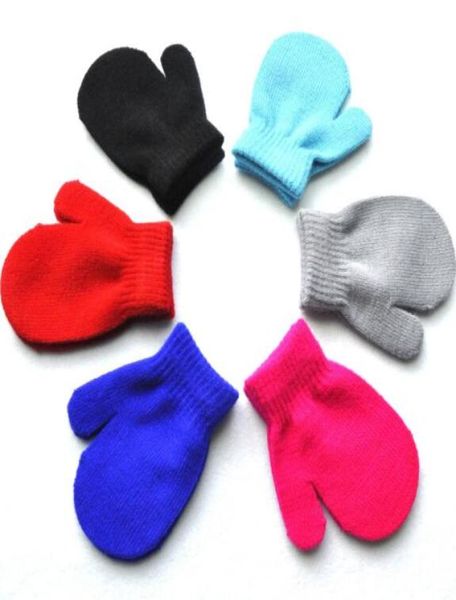 

cute baby kids gloves knitting warm glove children boys girls mittens gloves knitting warm soft gloves candy mittens3073549, White
