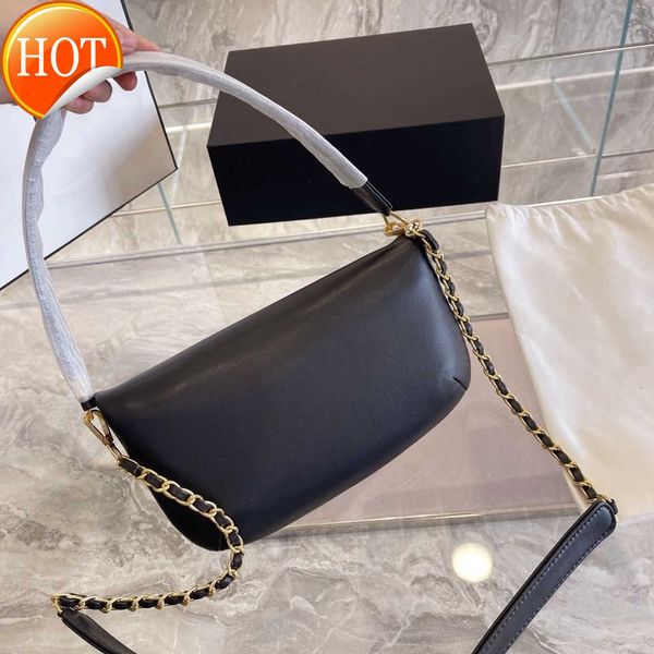 

luxury brand designer handbag shoulder bags crossbody 2023 new fashion women's generous lock armpit wide shoulders strap portable envel
