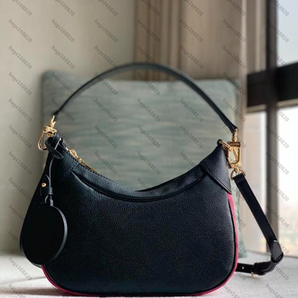 

embossing bagatelle bag soft grain cowhide women shoulder crossbody bag designer handbag fashion chain bag louise viuton vutton handle satch