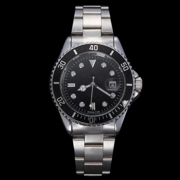 

quartz watch orologio relogio masculino mens watches fashion black dial with calendar bracklet folding clasp master male gift mens2660, Slivery;brown