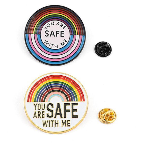 

rainbow flag pride lgbt lovers enamel brooch lapel pins for backpacks badges jewelry decorations accessory, Blue