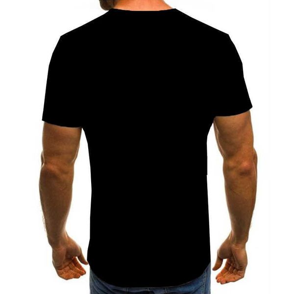 

men's t-shirts summer men's short sleeve t-shirt new 3d fashion brand t-shirt round neck loose short sleeve new fashion, White;black
