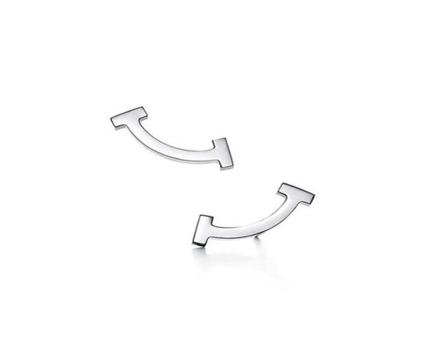 

stud original 925 sterling silver fashion smile bow earrings mini style earring women holiday gifts jewelry whole30588959193, Golden;silver