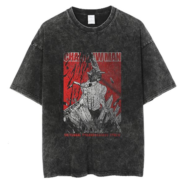 

mens tshirts hip hop streetwear washed t shirt japanese anime graphic print tshirt harajuku cotton short sleeve tshirt men summer tees 2303, White;black
