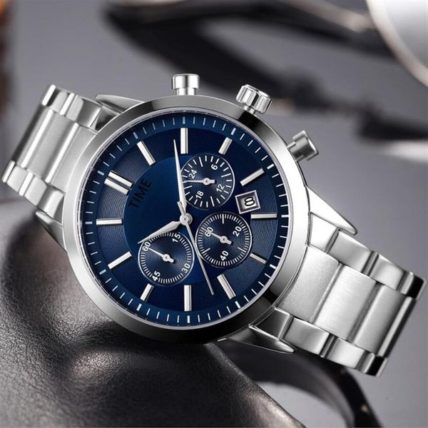 

men classic business watch luxury wristwatches stainless steel navitimer 1884 sports chronograph male automatic quartz watches 083, Slivery;brown