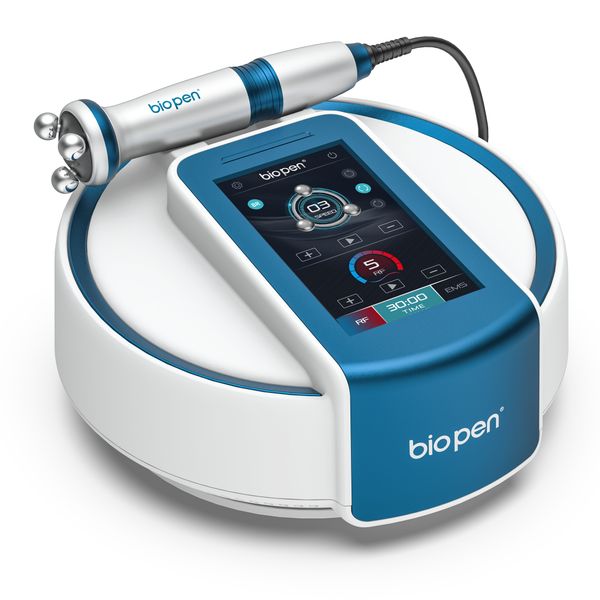 

rf equipment electric ems massage micro current blue light therapy 360 rotating rf roller massage skin tightening face lift anti-wrinkle bio