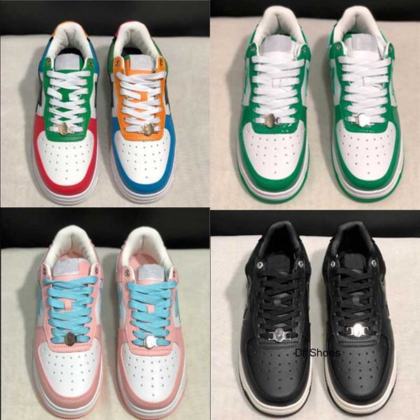 

designer platform trainers bapestas baped sneaker men women casual shoes fashion sk8 sta camo black white camouflage mens trainer sports