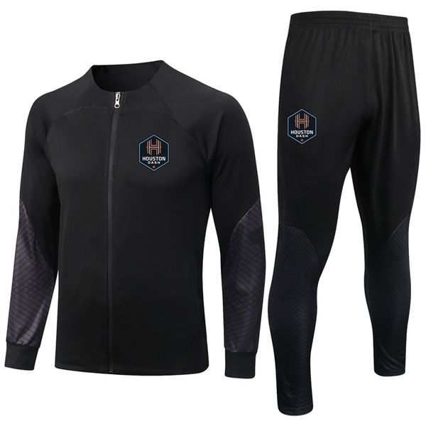 

2023 houston dash soccer mens tracksuits sportswear sets sports casual sweatershirts sweatpants jackets pants football training suits kits s, Gray
