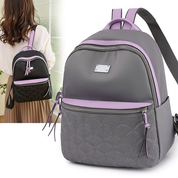 

women men backpack style genuine leather fashion casual bags small girl schoolbag business lapbackpack charging bagpack rucksack sport&outdo