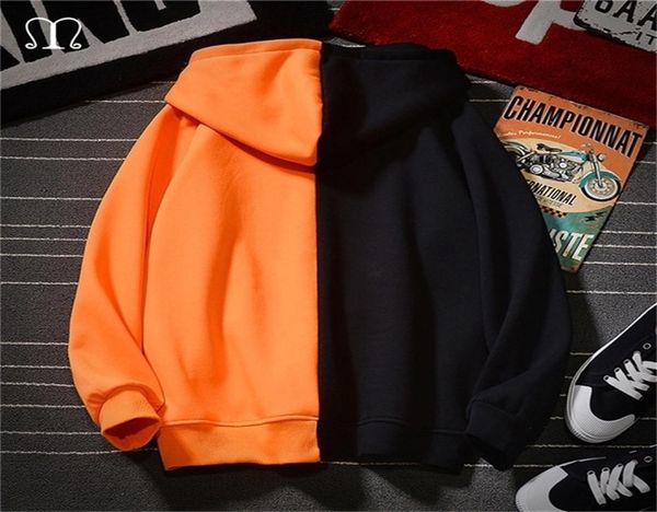 

zipper sweatshirt men hooded streetwear hoodies new hip hop oversized hoodie gym tracksuits outwear patchwork hoody lj2008225708978, Black