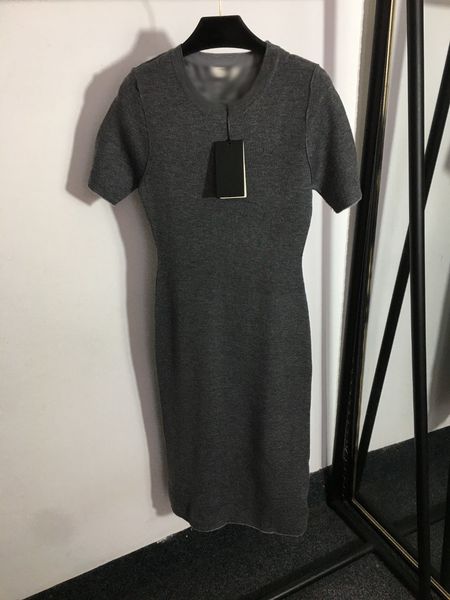 

300 2023 runway dress spring summer dress brand same style empire short sleeve womens dress fashion meiyi, Black