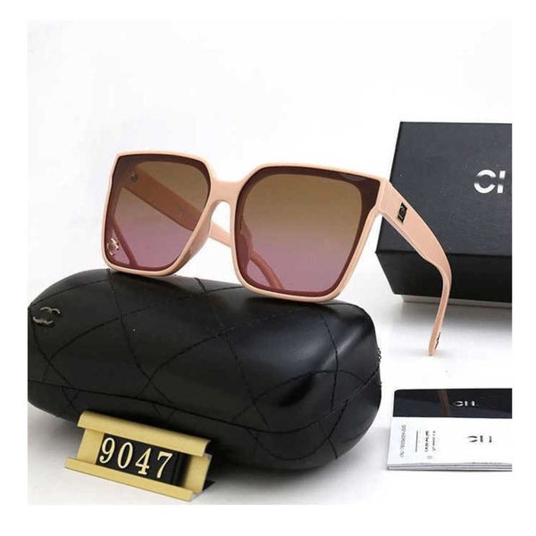 

brand luxury designer channel sunglass cycle luxurious mens women's sunglasses fashion polarized temperament new oversized drive glasse, White;black