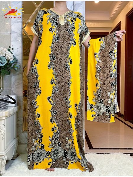 

ethnic clothing cotton summer style long sleeve african dashiki floral printing abaya caftan elegant lady dubai maxi casual dresses 230317, Red