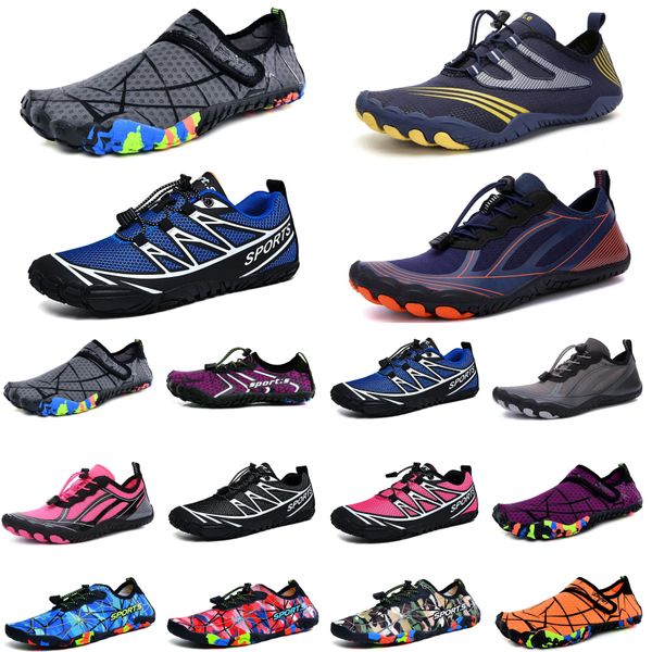 

water shoes green pink gold gray wading shoes beach shoes couple soft-soled creek sneakers grey barefoot skin snorkeling fitness womenlightw, Black