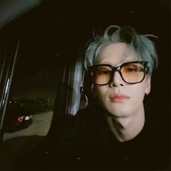 

jackson wang sunset color glasses gradient sunglasses womens korean style retro, White;black