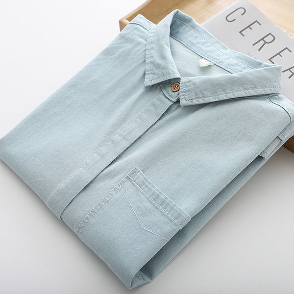

women's blouses shirts denim women blouses shirts tunic womens and blouses long sleeve clothing button up down autumn solid designer g, White