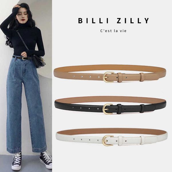 

belts versatile decorative skirt white thin women's summer ins style suit black jeans belt, Black;brown