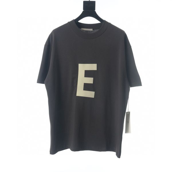 

men's plus tees & polos round t-shirt plus size neck embroidered and printed polar style summer wear with street pure cotton 3r11e, Black;brown