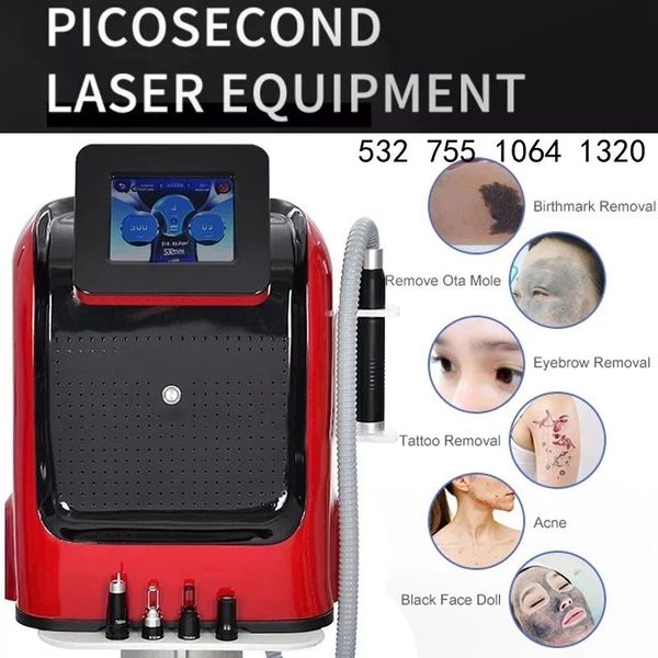 

laser eyebrow washing device picosecond 532nm 755nm 1064nm 1320nm q switched nd yag laser tattoo removal freckles birthmark removal machine, Black