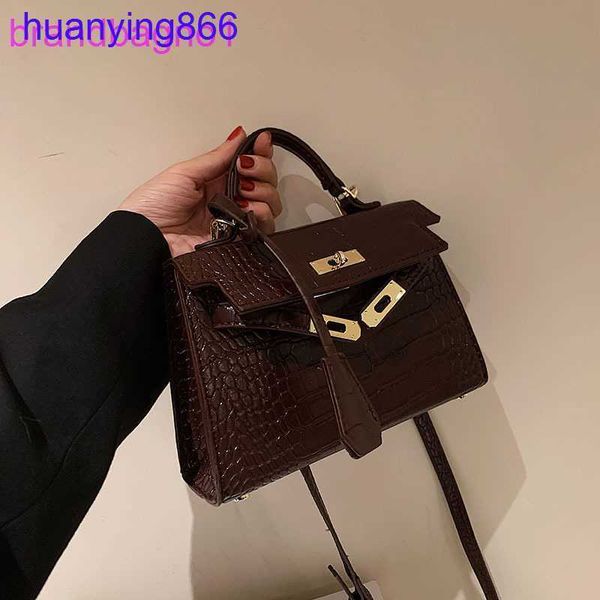 

herms's kely designer bags for women price 2023 summer new stone pattern bag women's korean version foreign style simple temperame