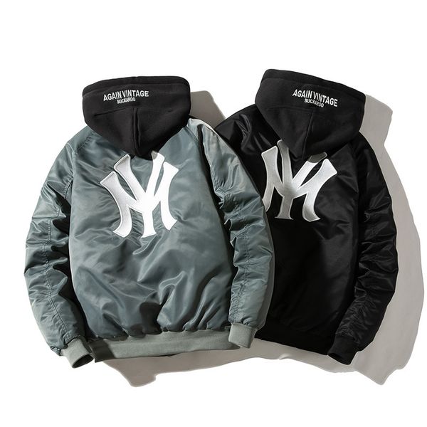 

men's jackets winter men couples street trend embroidery bomber baseball coat clothes plus size hooded college coats 230317, Black;brown