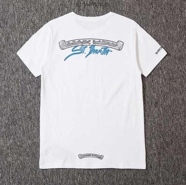 

luxury fashion men039s t shirt ch brand chromes tees designer women sanskrit letter couple tshirt sweatshirt horseshoe fl7875769, White;black
